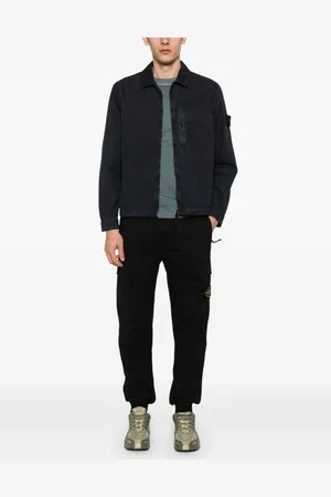 Stone Island Logo Cotton Overshirt