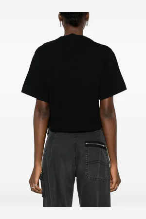 OFF-WHITE Big Logo Bookish Cropped T-shirt