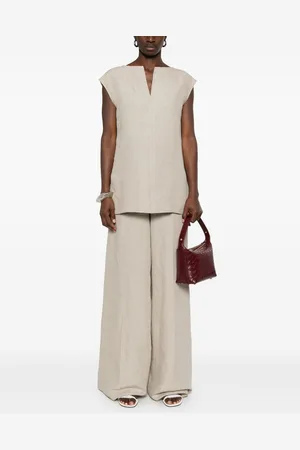 Max Mara Linen Wide-leg Trousers