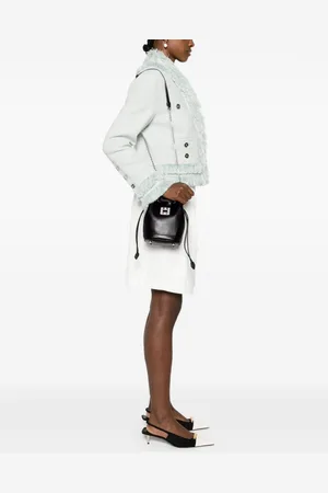 Roger Vivier Tres Vivier Leather Bucket Bag