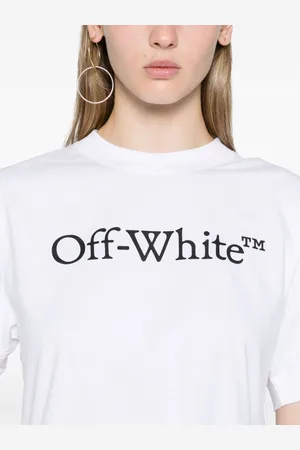 OFF-WHITE Big Logo Bookish Cropped T-shirt