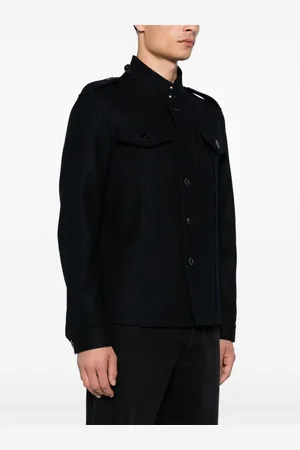 Tom Ford Japanese Light Felt Stand Collar Overshirt