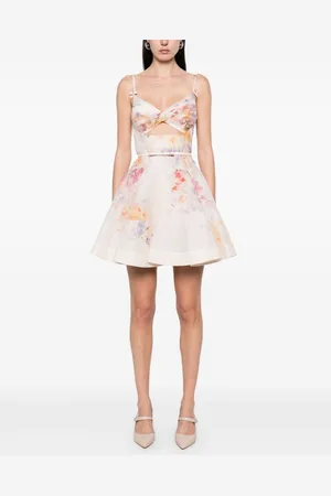 ZIMMERMANN Crush Silk Blend Mini Dress