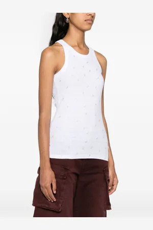 The Attico Allover Logo Cotton Tank Top