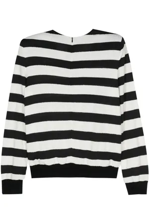 Balmain Buttoned Striped Top
