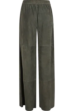 VIA MASINI 80 Suede Leather Trousers