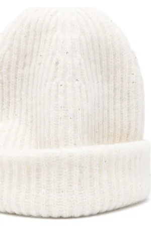 Fabiana Filippi Ribbed Wool Blend Beanie