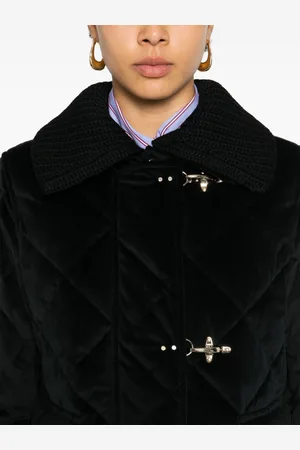 FAY 3ganci Quilted Velvet Jacket