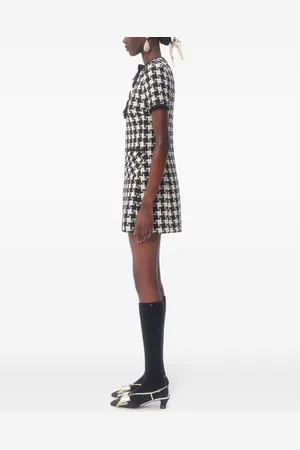 VALENTINO Damier Light Tweed Short Dress