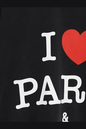 Balenciaga I Love Paris Cropped T-shirt