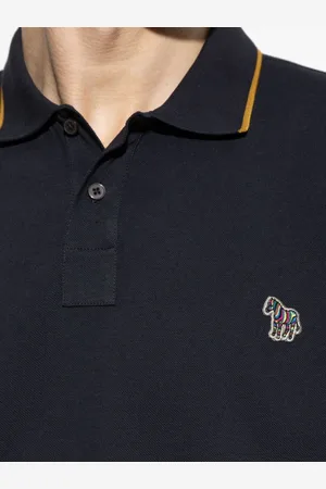 Paul Smith Zebra Badge Cotton Polo Shirt