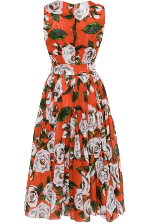 SAMANTHA SUNG Aster Printed Midi Dress