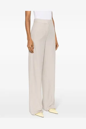 Max Mara Linen Blend Wide-leg Trousers