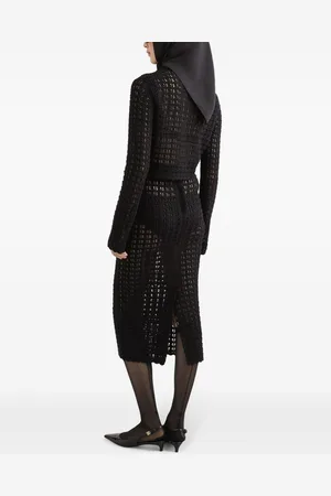Dolce & Gabbana Wol Midi Skirt
