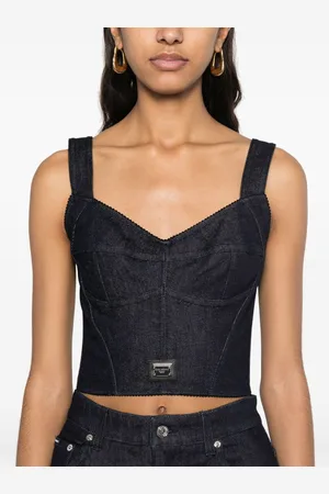 Dolce & Gabbana Denim Corset Top