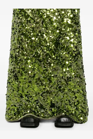 Ganni Velvet Sequined Skirt