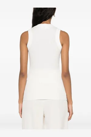 Sportmax Ribbed Cotton Tank Top