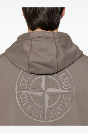 Stone Island Logo Cotton Hoodie