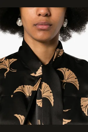 DRIES VAN NOTEN Printed Silk Shirt