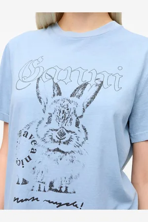 Ganni Bunny Organic Cotton T-shirt