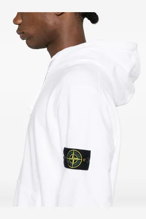 Stone Island Hooded Sweatshirt With Compass Appliqué