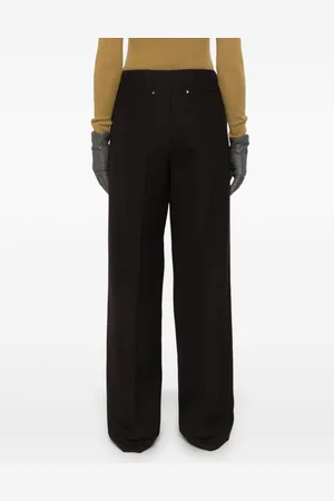 Fendi Wide Leg Wool Trousers