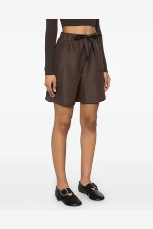 Max Mara Linen And Silk Blend Shorts