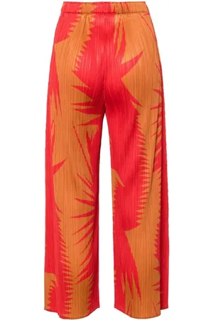 PLEATS PLEASE ISSEY MIYAKE Printed Cropped Trousers