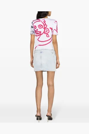 Diesel Logo Denim Mini Skirt
