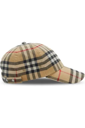 Burberry Check Motif Baseball Cap