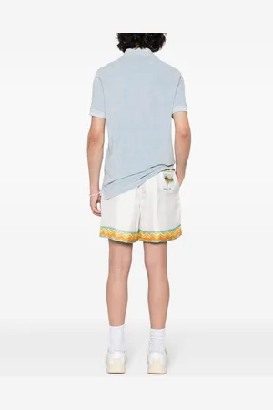 Casablanca Drawstring Silk Shorts