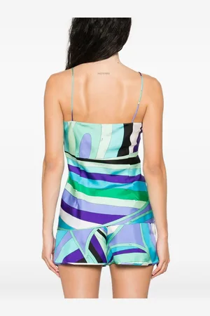 Puccini Printed Silk Top