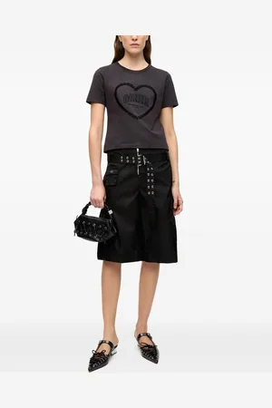 Ganni Nylon Cargo Shorts