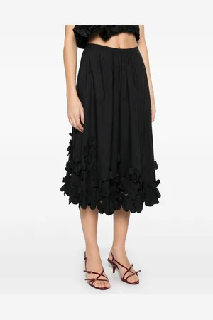 FORTE FORTE Embroidered Cotton Skirt