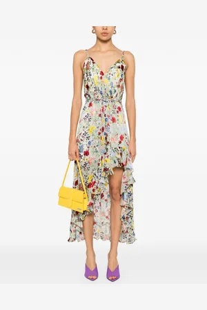 ALICE+OLIVIA Tara Printed Long Dress