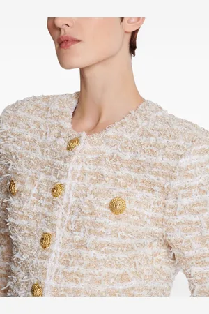 Balmain Tweed Cropped Jacket