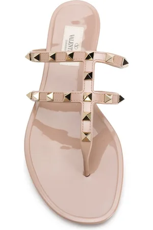 VALENTINO GARAVANI Rockstud Rubber Thong Sandals