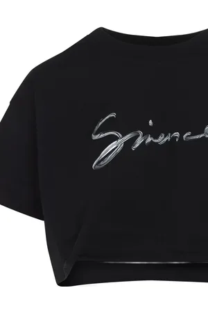 Givenchy Logo Cotton Cropped T-shirt