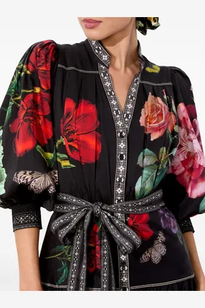 ALICE+OLIVIA Printed Long Dress