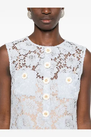 Self-Portrait Fine Lace Mini Dress