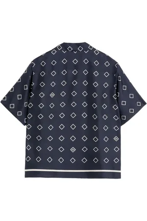 VALENTINO Opticoo Print Silk Shirt