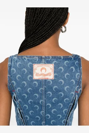 Marine Serre Moon Bustier Top