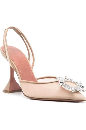 Amina Muaddi Begum Mesh Slingback Pumps