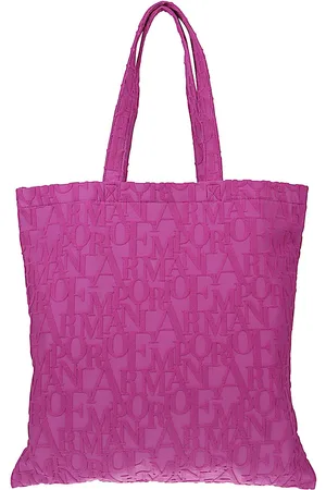 Emporio Armani Striped Beach Tote