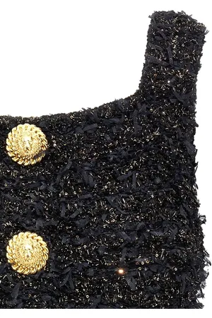 Balmain Tweed Cropped Top