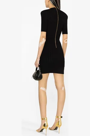 Balmain Knitted V-necked Dress