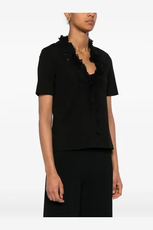 ERMANNO SCERVINO Lace Detail Cotton T-shirt