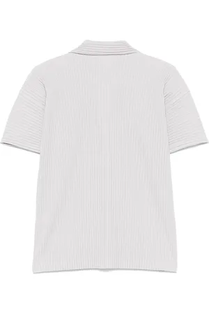 Issey Miyake Pleated Polo Shirt