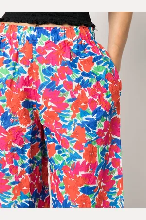 DANIELA GREGIS Printed Wide-leg Trousers