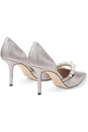 Jimmy Choo Aurelie Glittered Leather Pumps